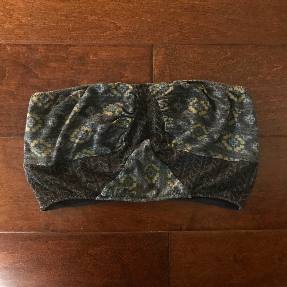 Free People printed bandeau bralette • small